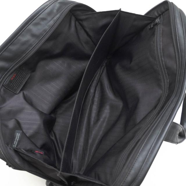 ○トゥミ TUMI ナパレザー 牛革 ビジネスバッグ 96108DH Alpha Leather Organizer Portfolio Brief 2WAY ショルダーバッグ 定番 メ 中古_7