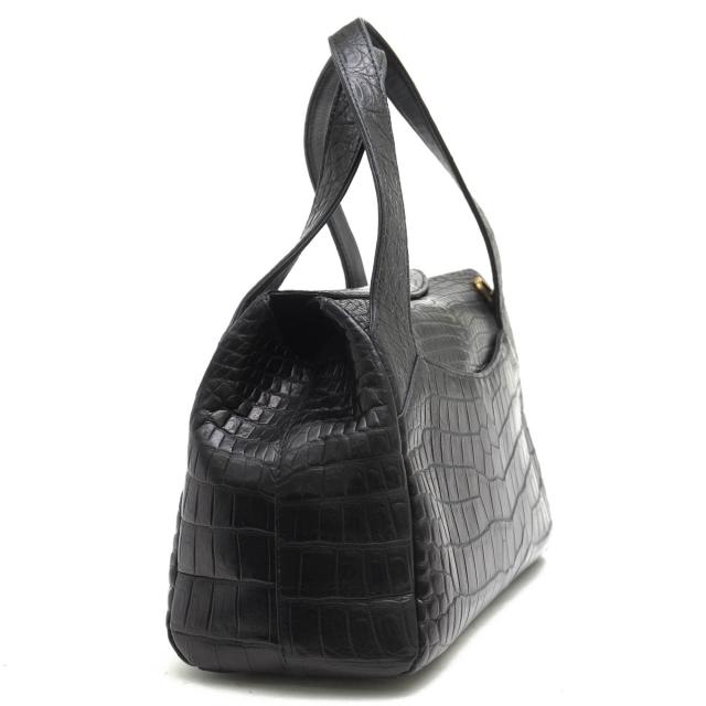 ○クリスタルレプティルズ Crystal Reptiles JRAタグ マットクロコダイル ハンドバッグ 02S26B レディース 【中古】 中古_2