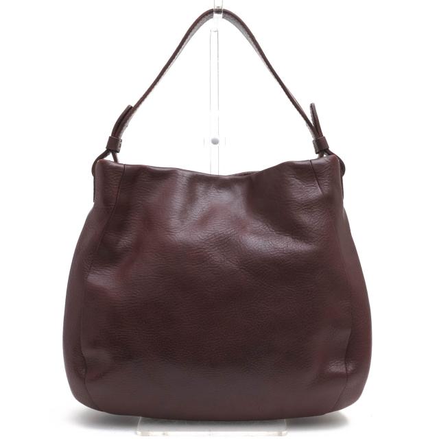 ○ゲンテン genten ベジタブルタンニン鞣し牛革 ハンドバッグ 40452 36944 Soffice ソフィッチェ 手さげバッグ シボ革 シュリンク 中古_1
