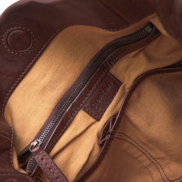 ○ゲンテン genten ベジタブルタンニン鞣し牛革 ハンドバッグ 40452 36944 Soffice ソフィッチェ 手さげバッグ シボ革 シュリンク 中古_7