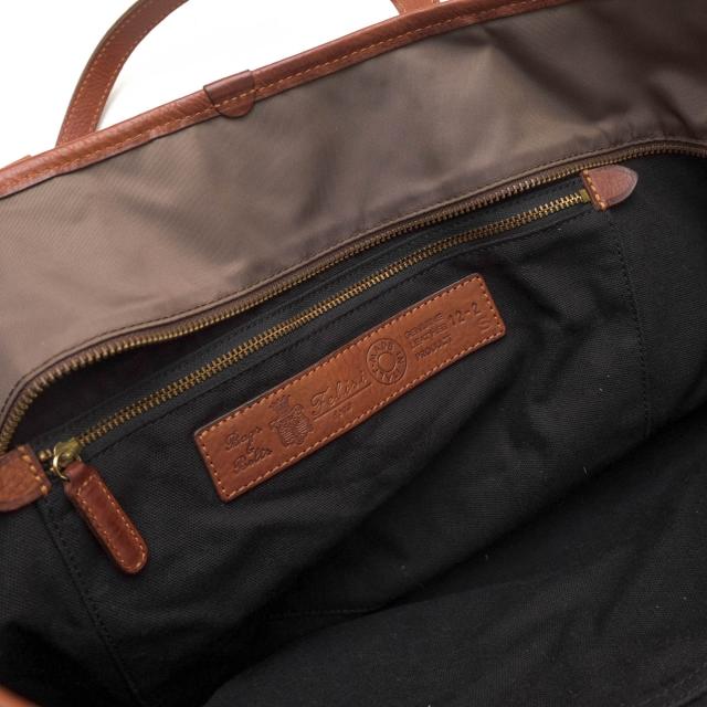 ○フェリージ Felisi Angolo Morbido リモンタナイロン バケッタレザー 牛革 トートバッグ 12/2/DS+NK 肩掛け ワンショルダーバッ  中古