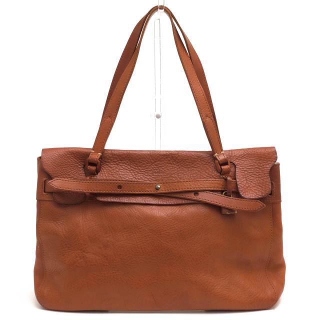 ○ゲンテン genten 牛革 トートバッグ 38150 TOSCA NOUVA トスカヌオーバ 横長 肩掛け ワンショルダーバッグ レディース 【中古】 中古