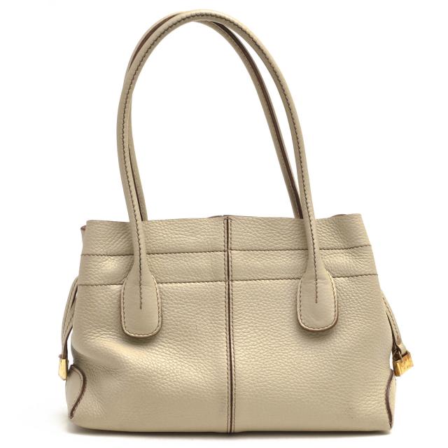 ○トッズ TOD'S 牛革 カーフ トートバッグ Restyled D-Bag Dバッグ 定番 シボ革 シュリンクレザー レディース 【中古】 中古_1