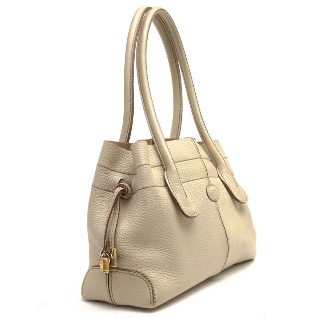 ○トッズ TOD'S 牛革 カーフ トートバッグ Restyled D-Bag Dバッグ 定番 シボ革 シュリンクレザー レディース 【中古】 中古_2