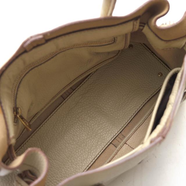 ○トッズ TOD'S 牛革 カーフ トートバッグ Restyled D-Bag Dバッグ 定番 シボ革 シュリンクレザー レディース 【中古】 中古_6