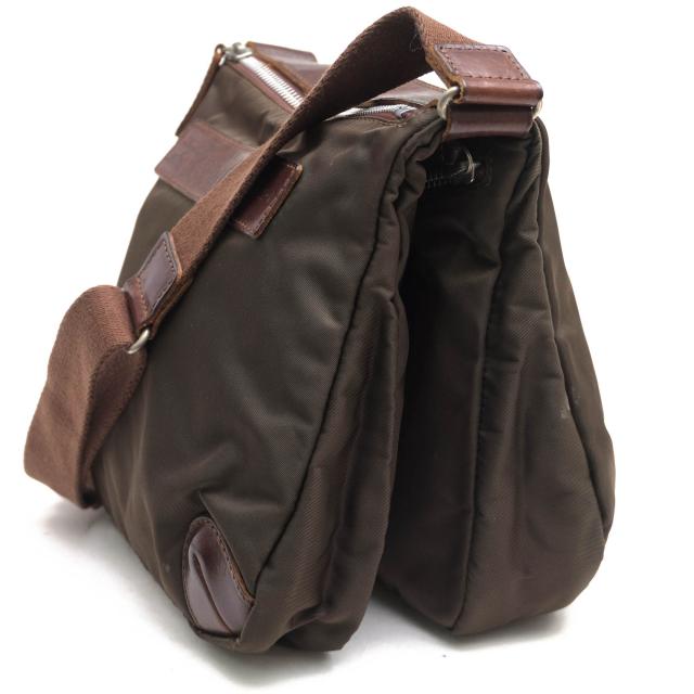 ○フェリージ Felisi 伊リモンタ社ナイロン バケッタレザー 牛革 ショルダーバッグ 04/4-DS メンズ 【中古】 中古