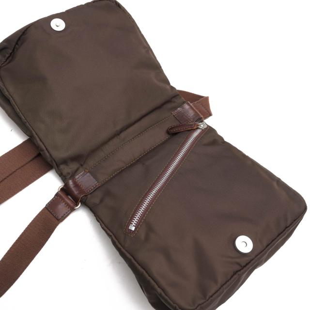 ○フェリージ Felisi 伊リモンタ社ナイロン バケッタレザー 牛革 ショルダーバッグ 04/4-DS メンズ 【中古】 中古