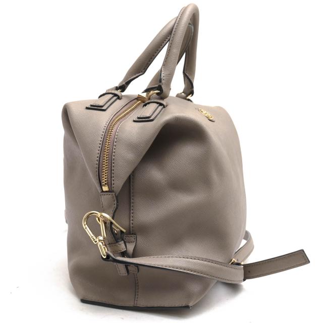 ○トリーバーチ TORY BURCH クロスグレインレザー 牛革 ハンドバッグ
