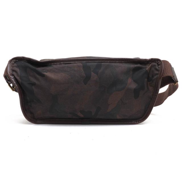 ○フェリージ Felisi リモンタナイロン バケッタレザー 牛革 ウエストバッグ 799/10/CF+A ボディバッグ 迷彩・カモフラージュ柄 定 中古