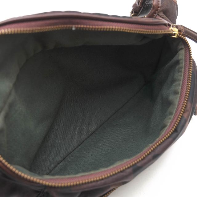 ○フェリージ Felisi リモンタナイロン バケッタレザー 牛革 ウエストバッグ 799/10/CF+A ボディバッグ 迷彩・カモフラージュ柄 定 中古