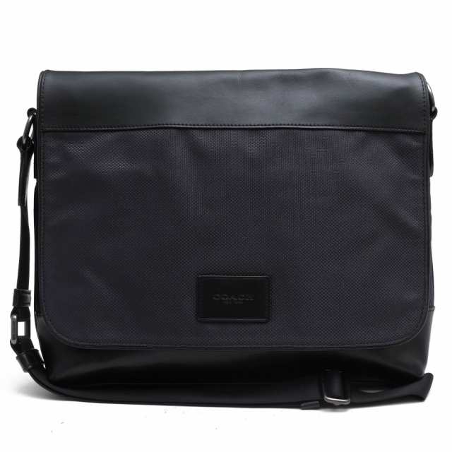 ○コーチ COACH スムースレザー 牛革 ショルダーバッグ F38741 Messenger メッセンジャーバッグ ノートPC収納可 メンズ 【中古】 中古の通販は