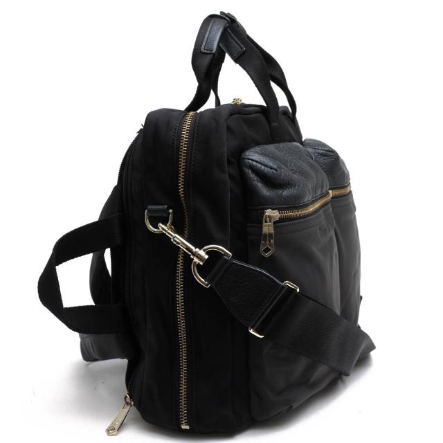 ○ポールスミス Paul Smith ナイロンツイル カウスキン 牛革 ビジネスバッグ PSN505 ナイロンカラーブロック 3WAY リュック ショル 中古 ○ポールスミス Paul Smith ナイロンツイル カウスキン 牛革 ビジネス