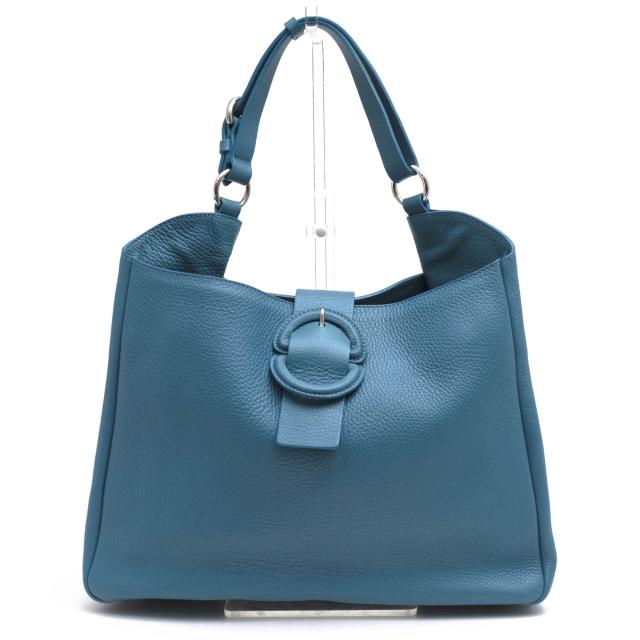 ○マウロゴヴェルナ MAURO GOVERNA イタリアンシュリンクレザー 牛革 ハンドバッグ シボ革 シュリンクレザー レディース 【中古】 中古