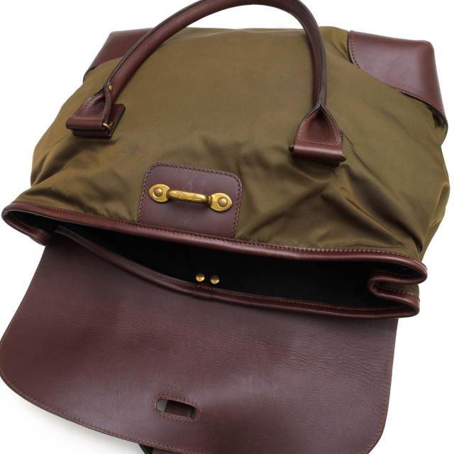 ○フェリージ Felisi Country Style 伊リモンタ社ナイロン バケッタレザー 牛革 ビジネスバッグ 16/2/DS+VT フラップ式 メンズ 【  中古