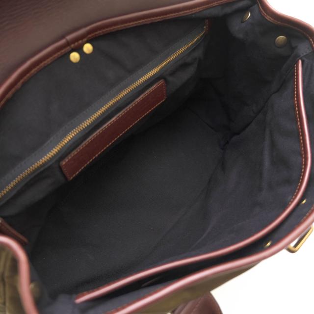 ○フェリージ Felisi Country Style 伊リモンタ社ナイロン バケッタレザー 牛革 ビジネスバッグ 16/2/DS+VT フラップ式 メンズ 【  中古