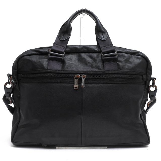 ○トゥミ TUMI フルグレインレザー 牛革 ビジネスバッグ 92611DH2 ALPHA BRAVO Mcnair Slim Brief マクネア スリムブリーフ 2WAY   中古_1