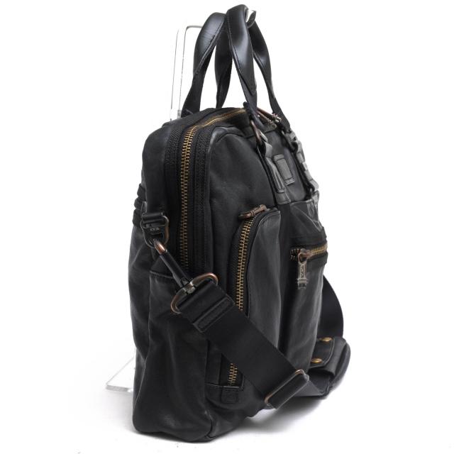 ○トゥミ TUMI フルグレインレザー 牛革 ビジネスバッグ 92611DH2 ALPHA BRAVO Mcnair Slim Brief マクネア スリムブリーフ 2WAY   中古_2