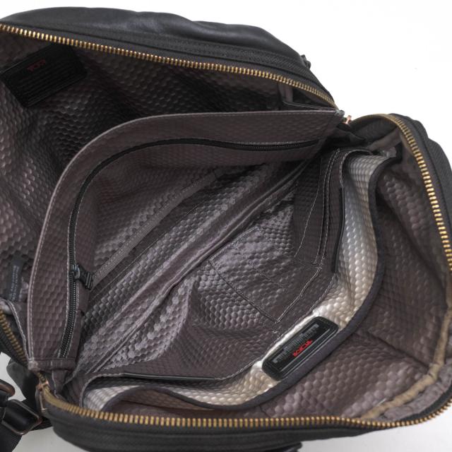 ○トゥミ TUMI フルグレインレザー 牛革 ビジネスバッグ 92611DH2 ALPHA BRAVO Mcnair Slim Brief マクネア スリムブリーフ 2WAY   中古_6