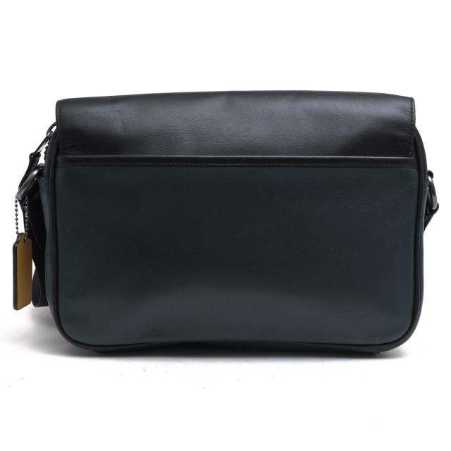 ○コーチ COACH スムースカーフ 牛革 カラーブロック ショルダーバッグ C6657 Track Crossbody Bag In Colorblock With Coach Patc 中古_1