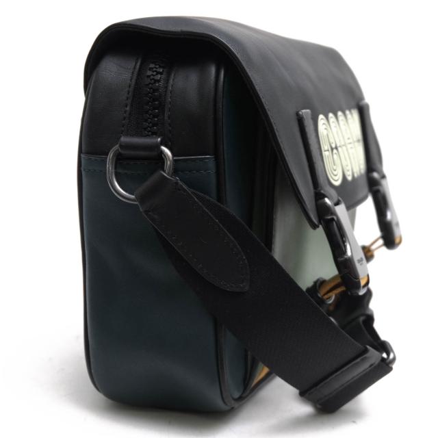 ○コーチ COACH スムースカーフ 牛革 カラーブロック ショルダーバッグ C6657 Track Crossbody Bag In Colorblock With Coach Patc 中古_2
