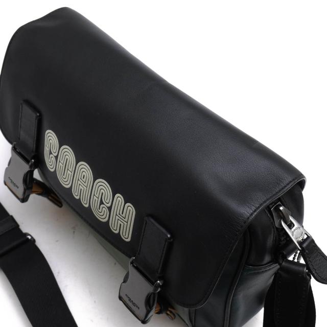 ○コーチ COACH スムースカーフ 牛革 カラーブロック ショルダーバッグ C6657 Track Crossbody Bag In Colorblock With Coach Patc 中古_4