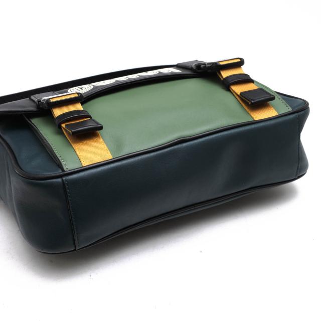 ○コーチ COACH スムースカーフ 牛革 カラーブロック ショルダーバッグ C6657 Track Crossbody Bag In Colorblock With Coach Patc 中古_5