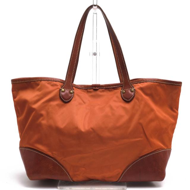 ○フェリージ Felisi アンゴロ モルビド 伊リモンタ社ナイロン バケッタレザー 牛革 トートバッグ 12/38/DS+NK ユニセックス 男女  中古