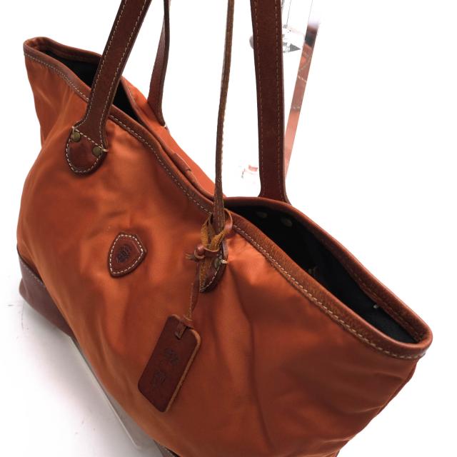 ○フェリージ Felisi アンゴロ モルビド 伊リモンタ社ナイロン バケッタレザー 牛革 トートバッグ 12/38/DS+NK ユニセックス 男女  中古