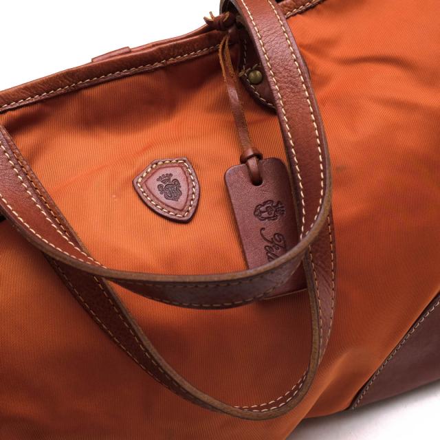 ○フェリージ Felisi アンゴロ モルビド 伊リモンタ社ナイロン バケッタレザー 牛革 トートバッグ 12/38/DS+NK ユニセックス 男女  中古