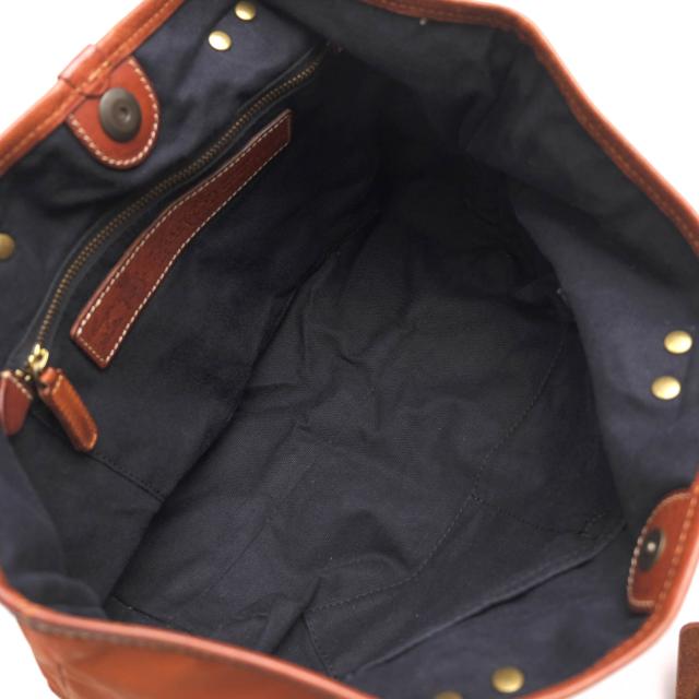 ○フェリージ Felisi アンゴロ モルビド 伊リモンタ社ナイロン バケッタレザー 牛革 トートバッグ 12/38/DS+NK ユニセックス 男女  中古