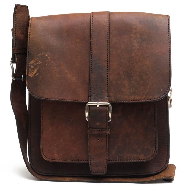 ○ポーター 吉田カバン PORTER 70周年記念モデル 牛革 植物性タンニン鞣し ショルダーバッグ 068-04593 GROUND SHOULDER BAG(M) メ 中古