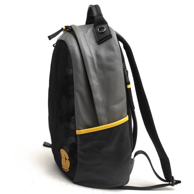 ○コーチ COACH メッシュプリントナイロン スムースカーフレザー 牛革 リュック 4001 Edge Backpack With Camo Print デイパック 中古