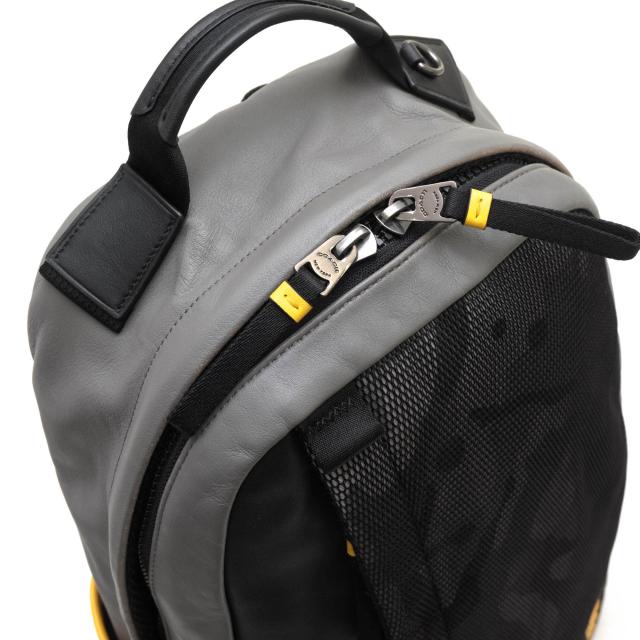 ○コーチ COACH メッシュプリントナイロン スムースカーフレザー 牛革 リュック 4001 Edge Backpack With Camo Print デイパック 中古