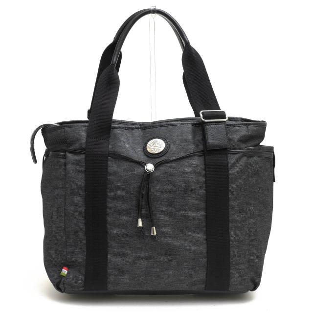 ○オロビアンコ orobianco デニム ジーンズ調素材 牛革 トートバッグ ARINNIDE JEANS 肩掛け ワンショルダーバッグ メンズ 【中古  中古