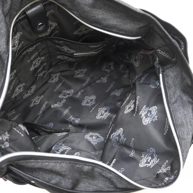 ○オロビアンコ orobianco デニム ジーンズ調素材 牛革 トートバッグ ARINNIDE JEANS 肩掛け ワンショルダーバッグ メンズ 【中古 中古_6