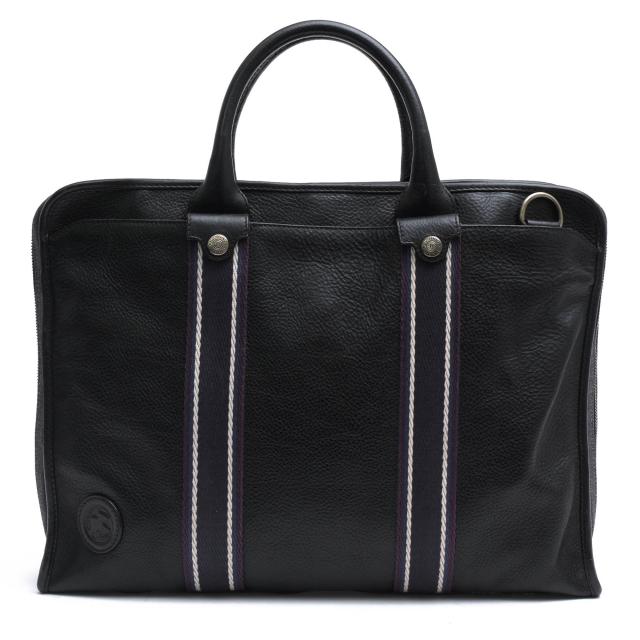 ○ハンティングワールド HUNTING WORLD ベジタブルタンニン鞣しイタリアンレザー 牛革 ビジネスバッグ SALT & PEPPER ソルトアンド 中古