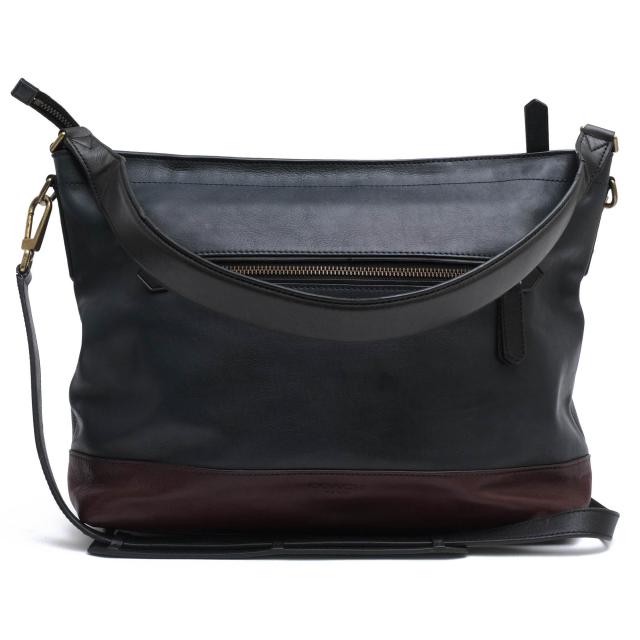 ○コーチ COACH 牛革 カーフ ショルダーバッグ 71400 Bleecker Colorblock Urban Satchel ブリーカー カラーブロック アーバン サ  中古