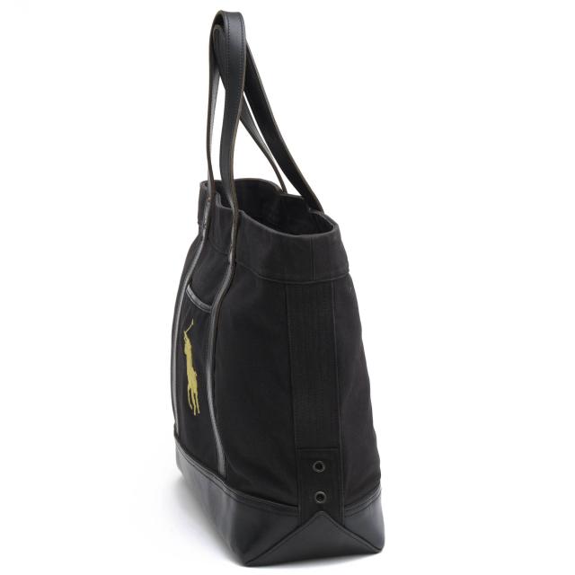 ○ポロ ラルフローレン POLO RALPH LAUREN コットンキャンバス 牛革