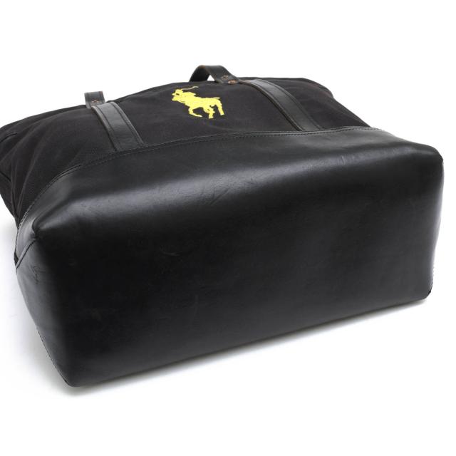 ○ポロ ラルフローレン POLO RALPH LAUREN コットンキャンバス 牛革