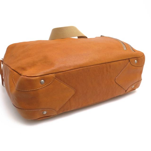 ○エルゴポック HERGOPOCH バングラデシュ産キップレザー 牛革 ショルダーバッグ 03-SHL-L エディターバッグ 2WAY トートバッグ メ 中古 ○エルゴポック HERGOPOCH バングラデシュ産キップレザー 牛革