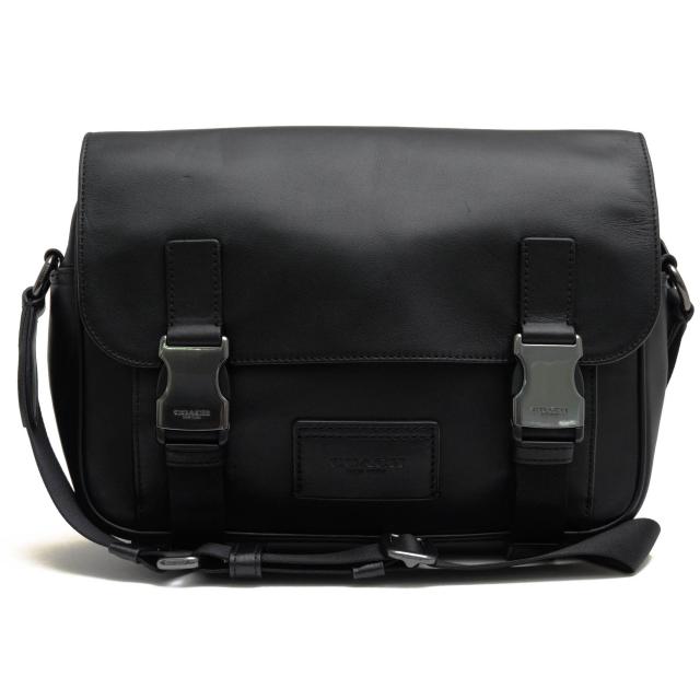 ○コーチ COACH スムースカーフ 牛革 ショルダーバッグ C2715 Track Crossbody Bag トラック クロスボディ クロスボディバッグ メ  中古
