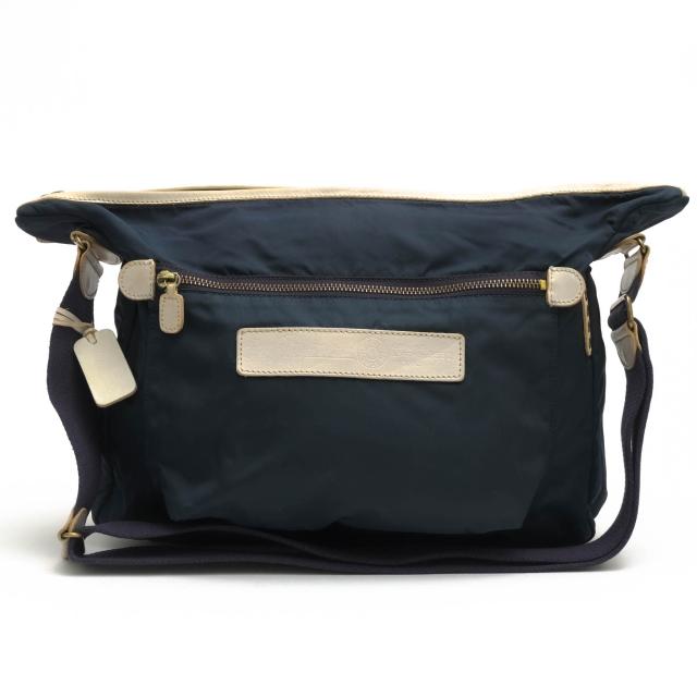 ○フェリージ Felisi 伊リモンタ社ナイロン バケッタレザー 牛革 ショルダーバッグ 9362 定番 メンズ 【中古】 中古