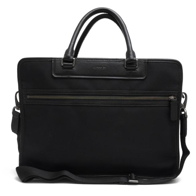 ○コーチ COACH 一部牛革 ビジネスバッグ 70892 Crosby Slim Brief クロスビー スリムブリーフ X 2WAY ショルダーバッグ メンズ 【 中古