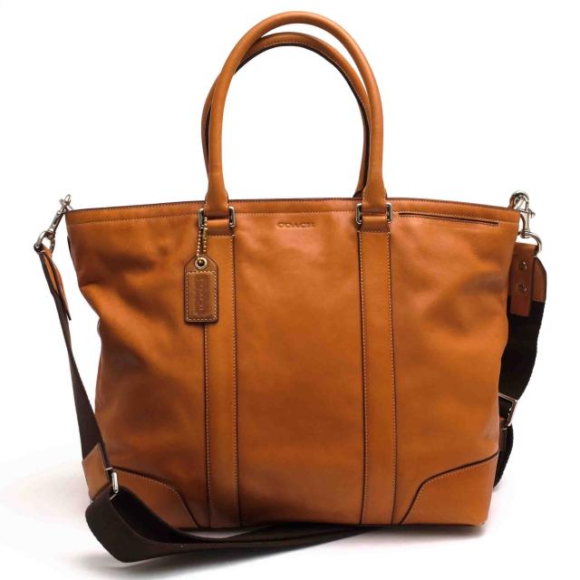 ○コーチ COACH 牛革 カーフ トートバッグ 70603 Bleecker Legacy Business Tote ブリーカー レガシー ビジネストート ビジネスト  中古