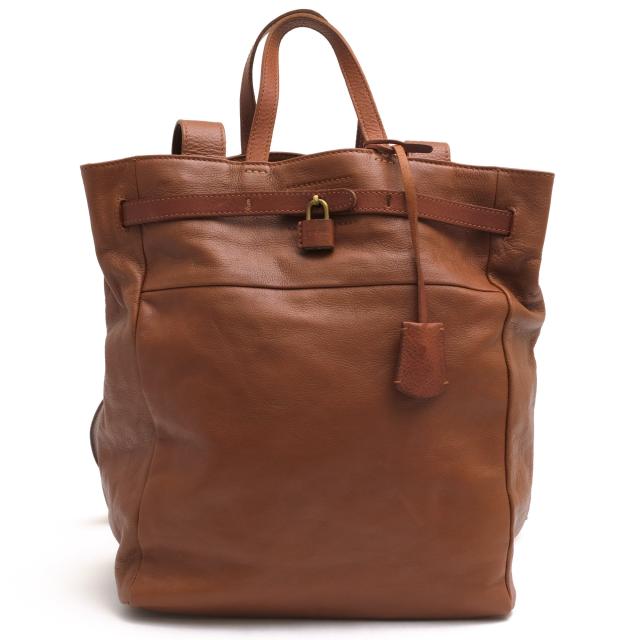 ○ゲンテン genten 牛革 地生原皮 リュック 41762 Viaggio ヴィアッジョ 2WAY トートバッグ デイパック レディース 【中古】 中古