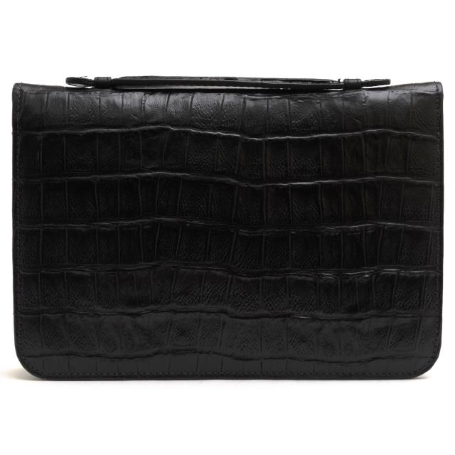 ○アルマーニ GIORGIO ARMANI 牛革 セカンドバッグ/クラッチバッグ YGM077 YC006 P.DOCUMENTI C/ZIP ST.COCCNERO オーガナイザー 中古