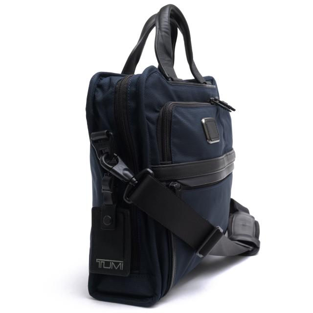 ○トゥミ TUMI FXTバリスティックナイロン 牛革 ビジネスバッグ 2603108NVY3E Alpha 3 Organizer Portfolio Brief アルファ3 オー 中古_2