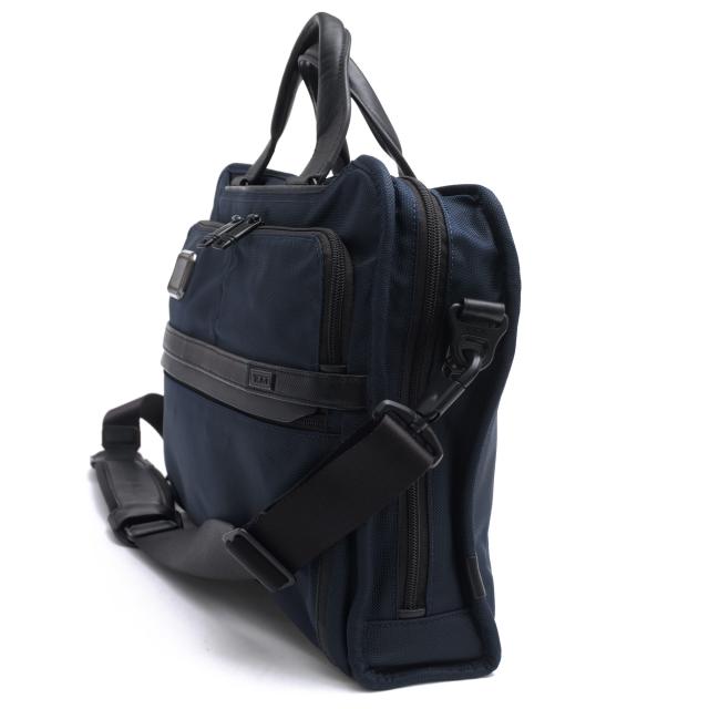 ○トゥミ TUMI FXTバリスティックナイロン 牛革 ビジネスバッグ 2603108NVY3E Alpha 3 Organizer Portfolio Brief アルファ3 オー 中古_3