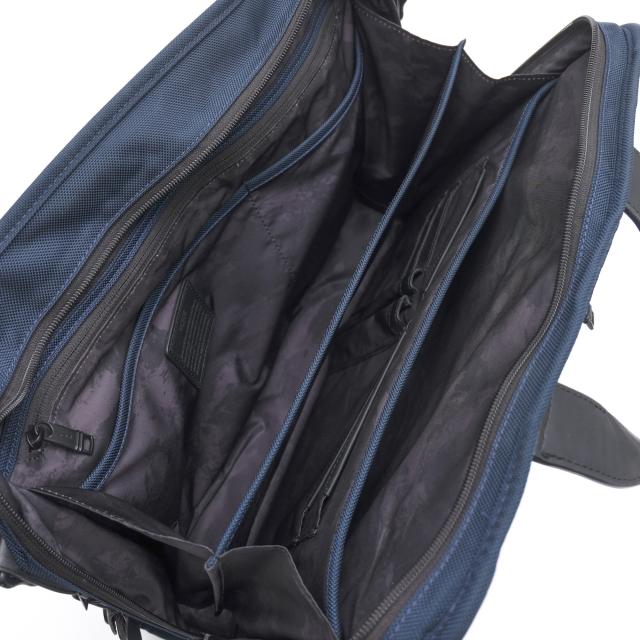 ○トゥミ TUMI FXTバリスティックナイロン 牛革 ビジネスバッグ 2603108NVY3E Alpha 3 Organizer Portfolio Brief アルファ3 オー 中古_7