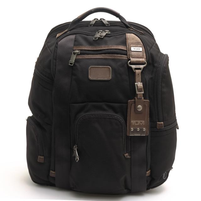 ○トゥミ TUMI バリスティックナイロン ナパレザー 牛革 リュック 22382HKH ALPHA BRAVO Kingsville Deluxe Brief Pack キングスビ 中古 35,058円
